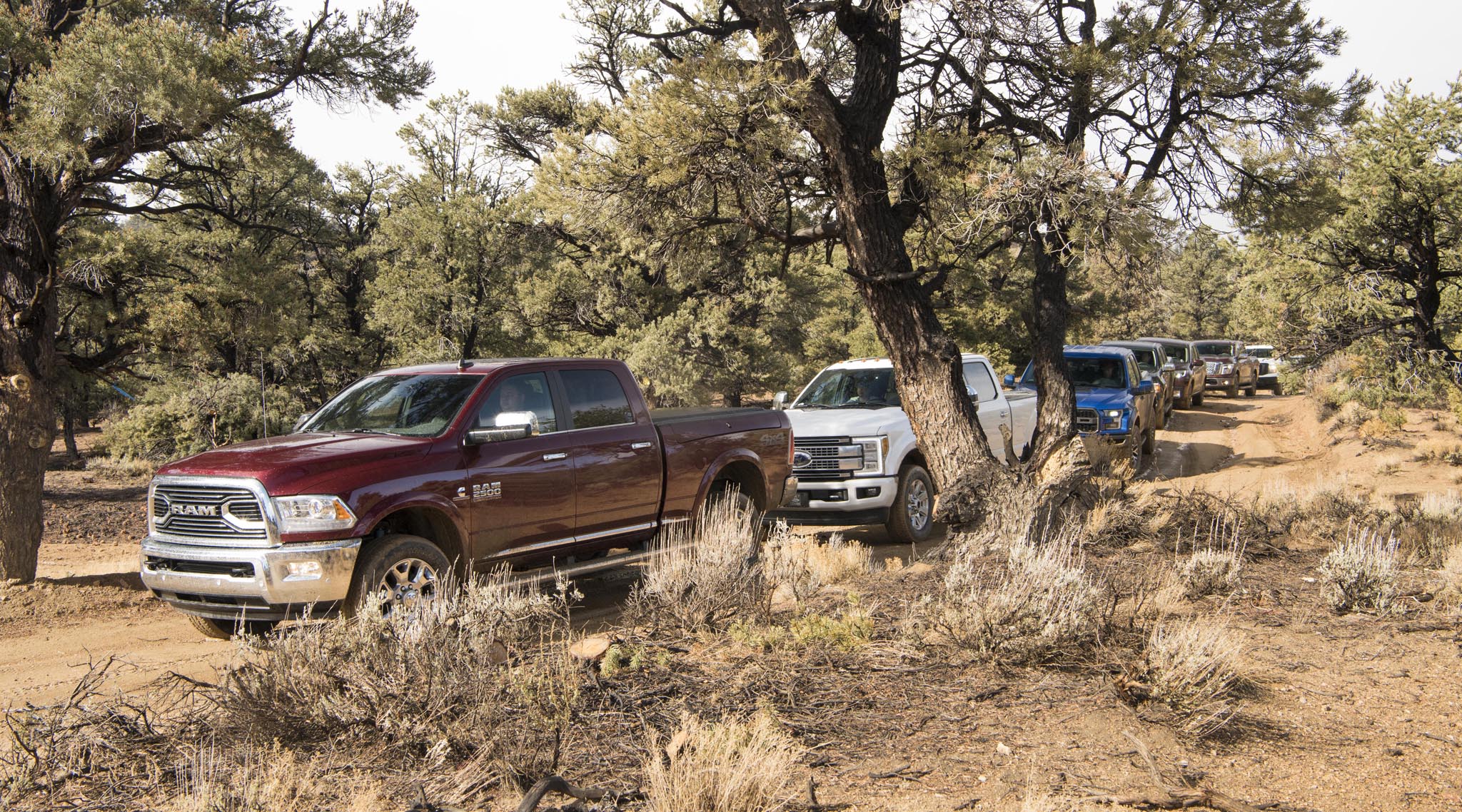 2017 Pickup Truck Of The Year Day Five Truck Lineup Trail