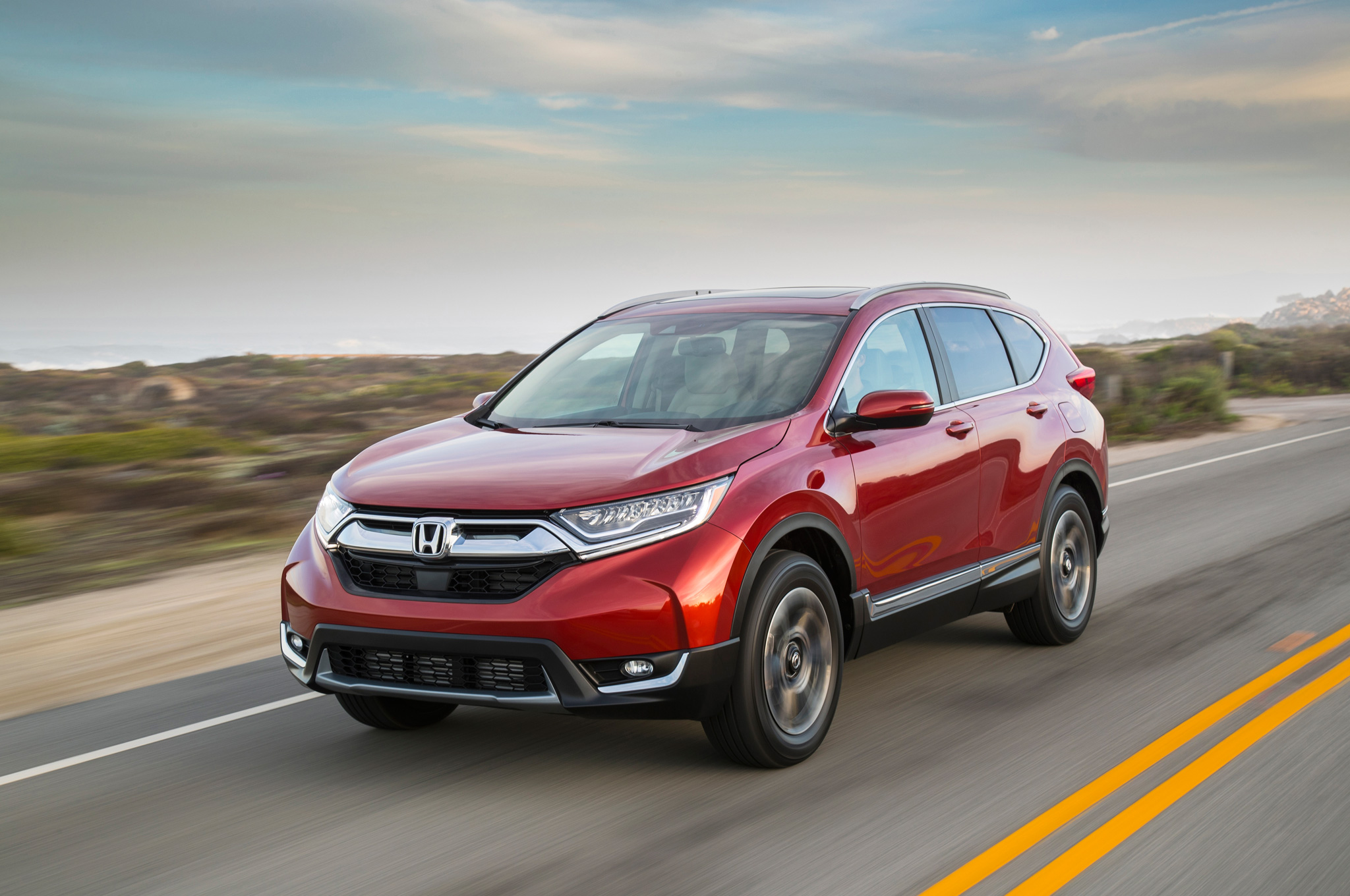 2017 Honda Cr V Touring Front Quarter 10
