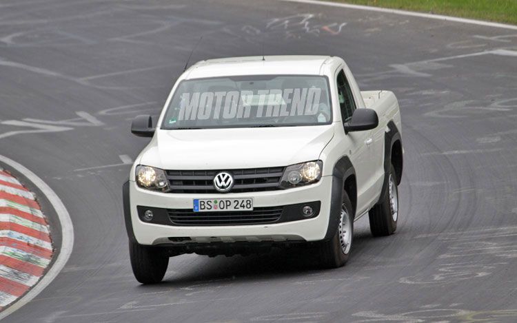 Spied Single Cab Volkswagen Amarok Seen Testing On The Nurburgring Spied Truck Trend