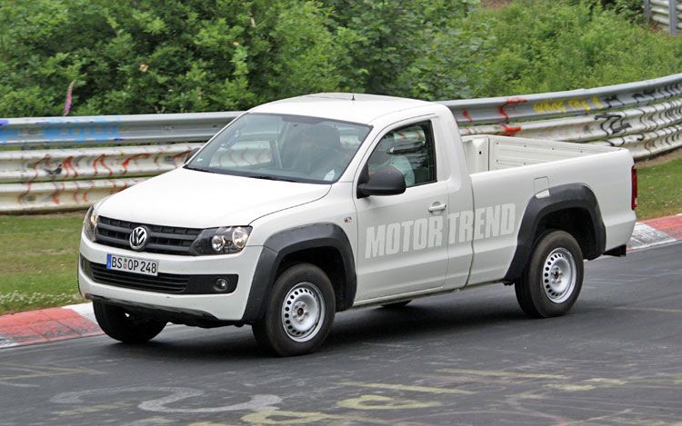 Spied Single Cab Volkswagen Amarok Seen Testing On The Nurburgring Spied Truck Trend
