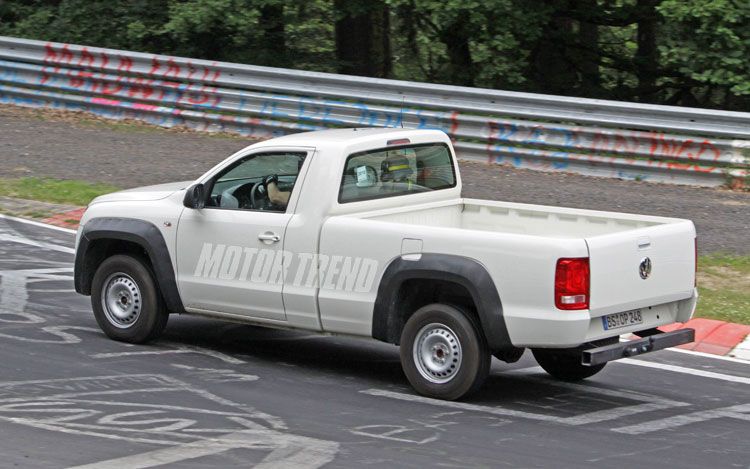 Spied Single Cab Volkswagen Amarok Seen Testing On The Nurburgring Spied Truck Trend