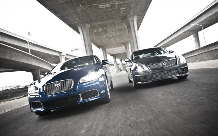 Comparison 2009 Cadillac Cts V Vs 2010 Jaguar Xfr