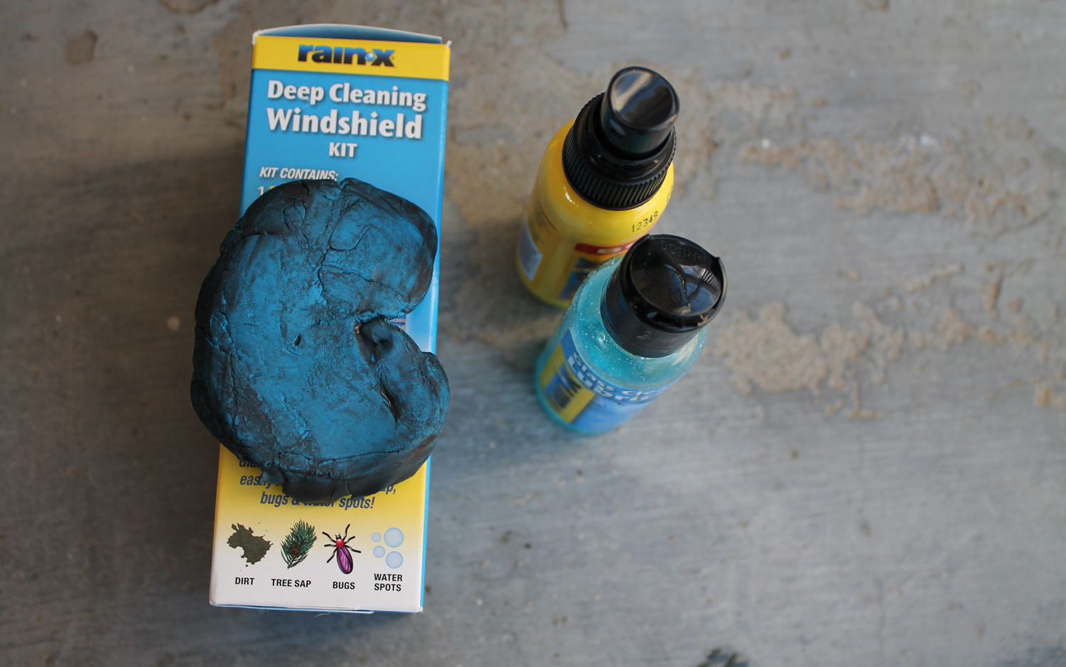 Turtle Wax Rinse Free Wash & Wax, rainx Deep Cleaning Windshield Kit