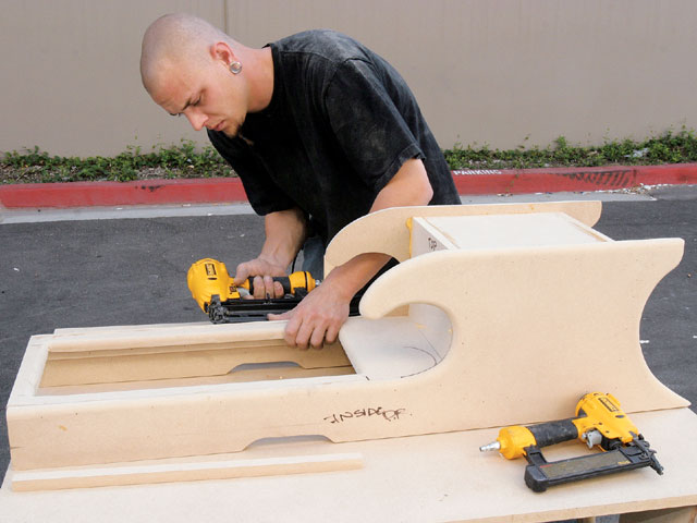 center console speaker box