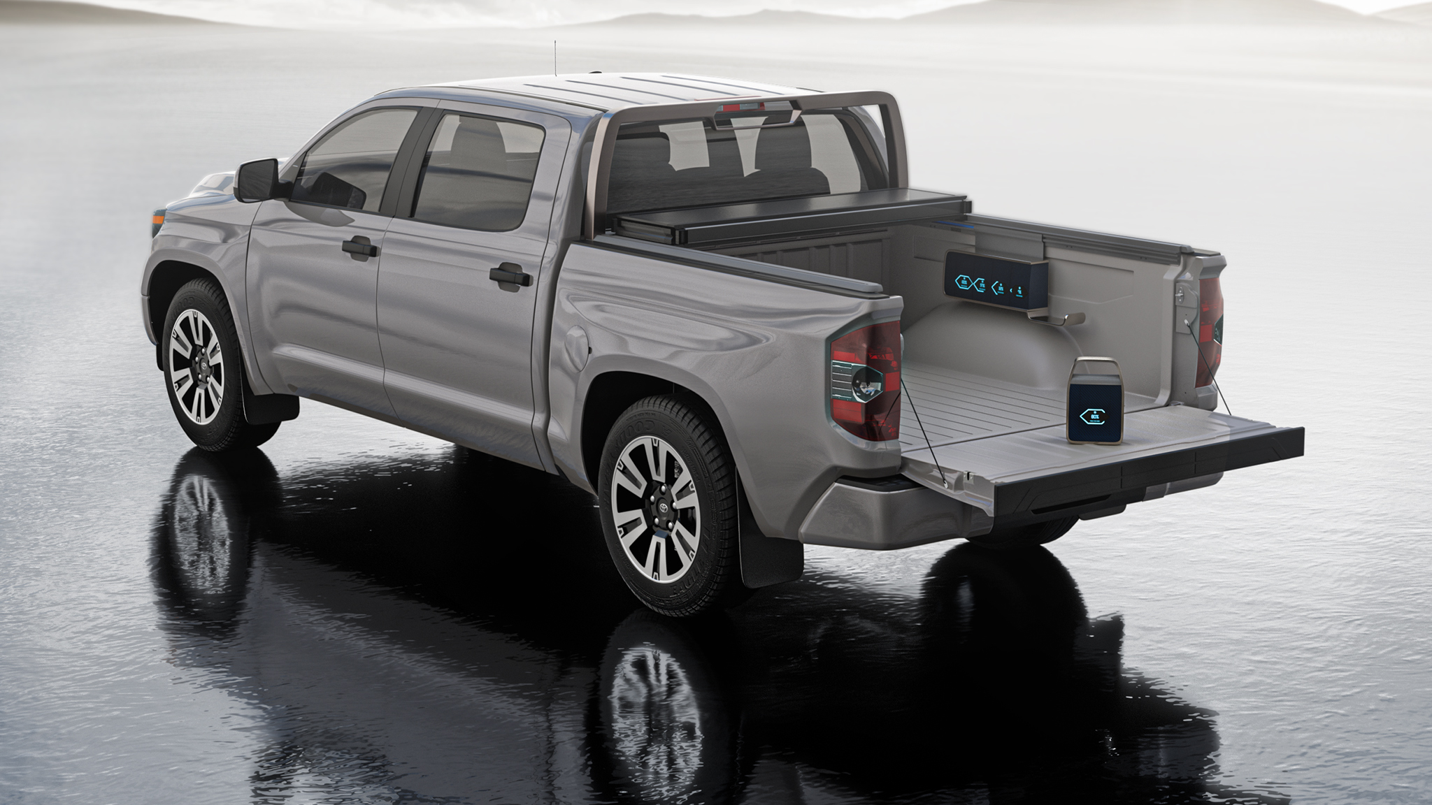 Worksport Terravis Solar Tonneau Cover Truck Bed Power System